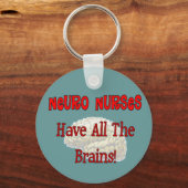 Porte-clés Neuro Nurses "Ayez Tous Les Cerveaux" Cadeaux (Recto)