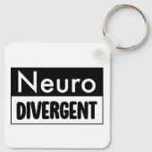 Porte-clés Neurodivergent | Sensibilisation à la diversité ne (Dos)