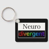 Porte-clés Neurodivergent | Sensibilisation à la diversité ne (Verso)