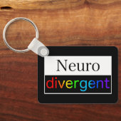 Porte-clés Neurodivergent | Sensibilisation à la diversité ne (Verso)
