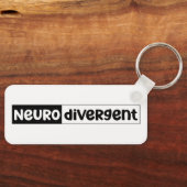 Porte-clés Neurodivergent | Sensibilisation à la diversité ne (Recto)