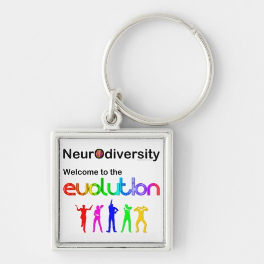 Porte-clés Neurodiversité Bienvenue dans l'Évolution (Devant)