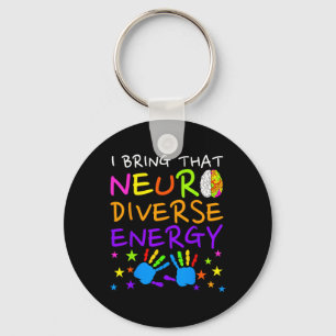 Porte-clés Neurodiversité Enfants Garçons Sensibilisation sur