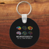 Porte-clés Neurodiversité Nous Pensons Tous Différemment Cern (Recto)