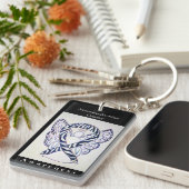 Porte-clés Neuroendocrine Cancer Awareness Porte - clé de rub (Devant droit)