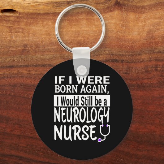Porte-clés Neurologie Infirmière Funny Infirmière école &amp; (Recto)
