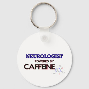 Porte-clés Neurologue Powered by caffeine