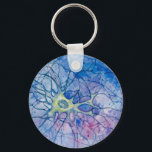 Porte-clés Neuron aquarelle bleu - Porte - clé<br><div class="desc">Avez-vous besoin d'un neurone supplémentaire pour faire face aux défis quotidiens ? Ouais,  tu peux emmener ce mignon Neuron avec toi ! Ce neurone aquarelle est intégré par une image microscopique trouvée dans un article scientifique.</div>