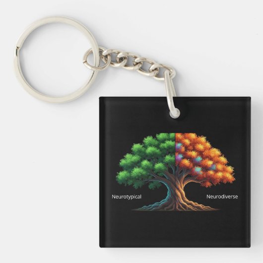 Porte-clés Neurotypique vs. Neurodiverse (Devant)