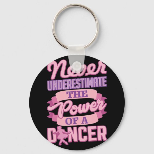 Porte-clés Never Underestimate A Dancer Cute Ballerina Dancer (Recto)