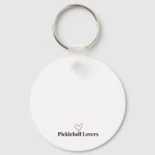 Porte-clés Never underestimate a woman who play pickleball (Verso)