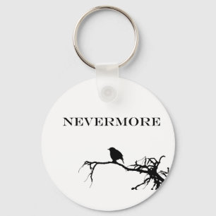 Porte-clés Nevermore Raven Poem Edgar Allan Poe Design