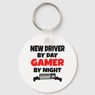 Porte-clés New Driver by Day Gamer by Night