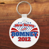 Porte-clés New Jersey avec Romney 2012 (Recto)