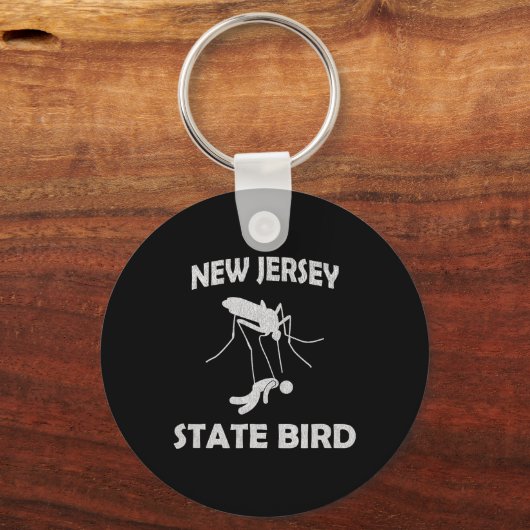 Porte-clés New Jersey Mosquito State Bird Funny Outdoors (Recto)
