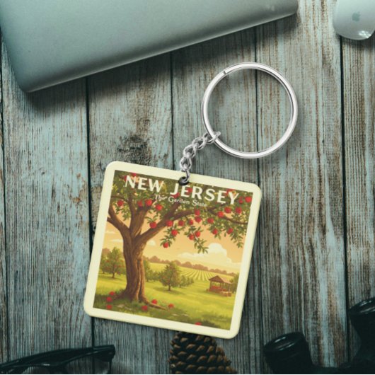 Porte-clés New Jersey vintage
