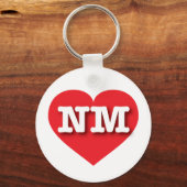 Porte-clés New Mexico Red Heart - I love NM (Recto)