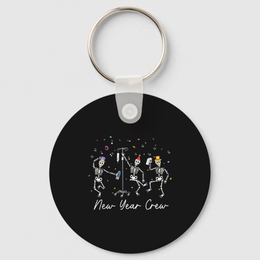 Porte-clés New Year Crew Skeleton Nurse Crew Er Icu New Year (Recto)