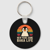 Porte-clés New Year Same Baka Life Penguin Joke (Recto)