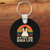 Porte-clés New Year Same Baka Life Penguin Joke  (Recto)
