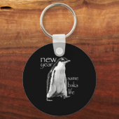 Porte-clés New Year Same Baka Life Penguin Joke (Recto)