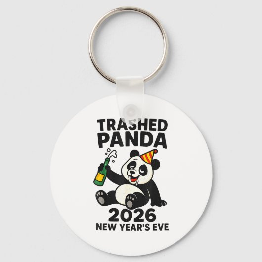 Porte-clés New Years Eve 2026 Trashed Panda Premium  (Recto)