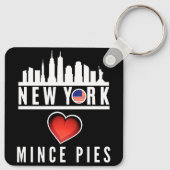 Porte-clés New York aime Mince Pies Cityscape (Dos)