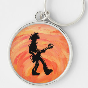 Porte-clés New York Boogie Nights Guitare Orange