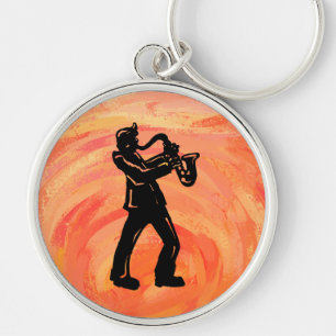 Porte-clés New York Boogie Nights Saxophone Orange