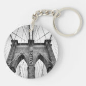 Porte-clés New York City Brooklyn Bridge Closeup (Dos)