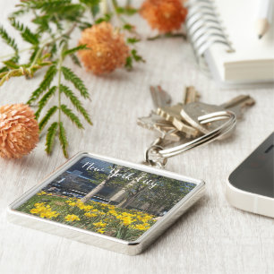 Porte-clés New York City Daffodils Columbus Circle NYC Spring