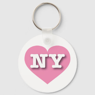 Porte-clés New York Coeur rose - J'aime NY