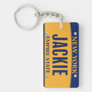 Porte-clés New York Empire State License Plate Art Custom