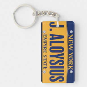 Porte-clés New York Empire State License Plate Art Custom