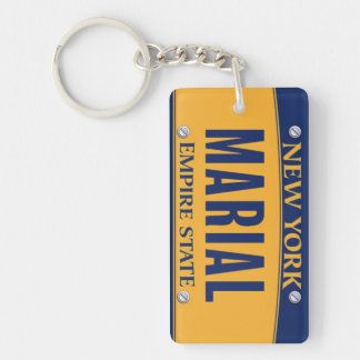 Porte-clés New York Empire State License Plate Art Custom