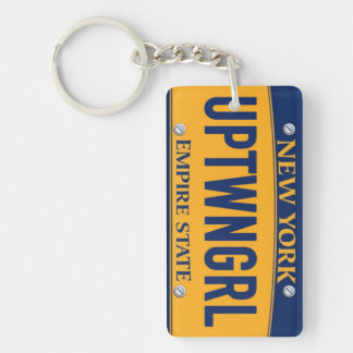 Porte-clés New York Empire State License Plate Art Custom Key