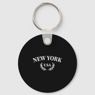 Porte-clés New York - États-Unis - Conception de retour de fl