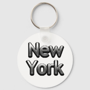 Porte-clés New York industriel - sur le blanc