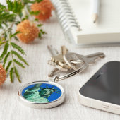 Porte-clés New York, statue de la liberté (Côté)