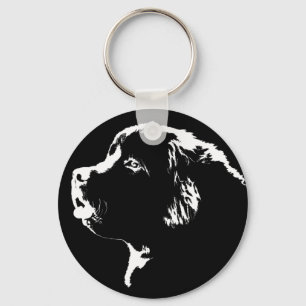 Porte-clés Newfoundland Dog Keychain Newfoundlander Art Gift