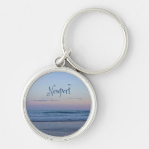Porte-clés Newport Beach Californie Ocean Sunrise Blue