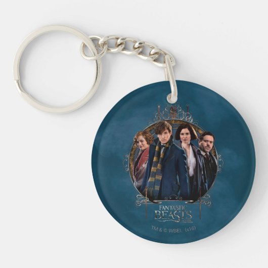 Porte-clés NEWT SCAMANDER™ et entreprise Art Nouveau Frame (Devant)