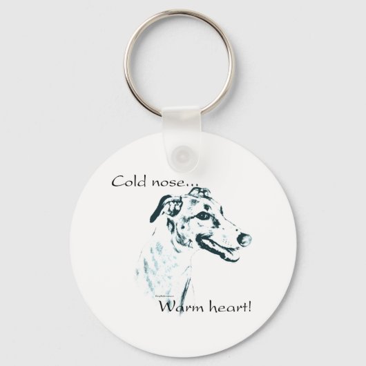 Porte-clés Nez Froid Gris, Coeur Chaud (Recto)
