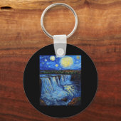 Porte-clés Niagara Falls - Van Gogh Style - Starry Night  (Recto)
