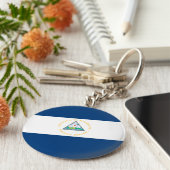 Porte-clés Nicaragua Flag (Côté)