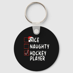 Porte-clés Nice Joueur de hockey vilain Noël Père Noël