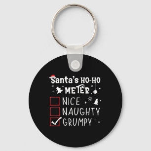 Porte-clés Nice Naughty Grumpy Christmas List Grumpy Père Noë