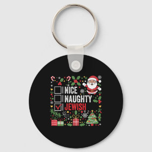 Porte-clés Nice Naughty Juif Funny Noël Père Noël