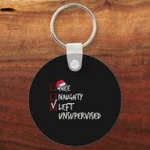 Porte-clés Nice Naughty Left Unsupervised Christmas List Sant (Recto)