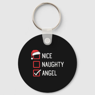 Porte-clés Nice Naughty List Angel Noël 1